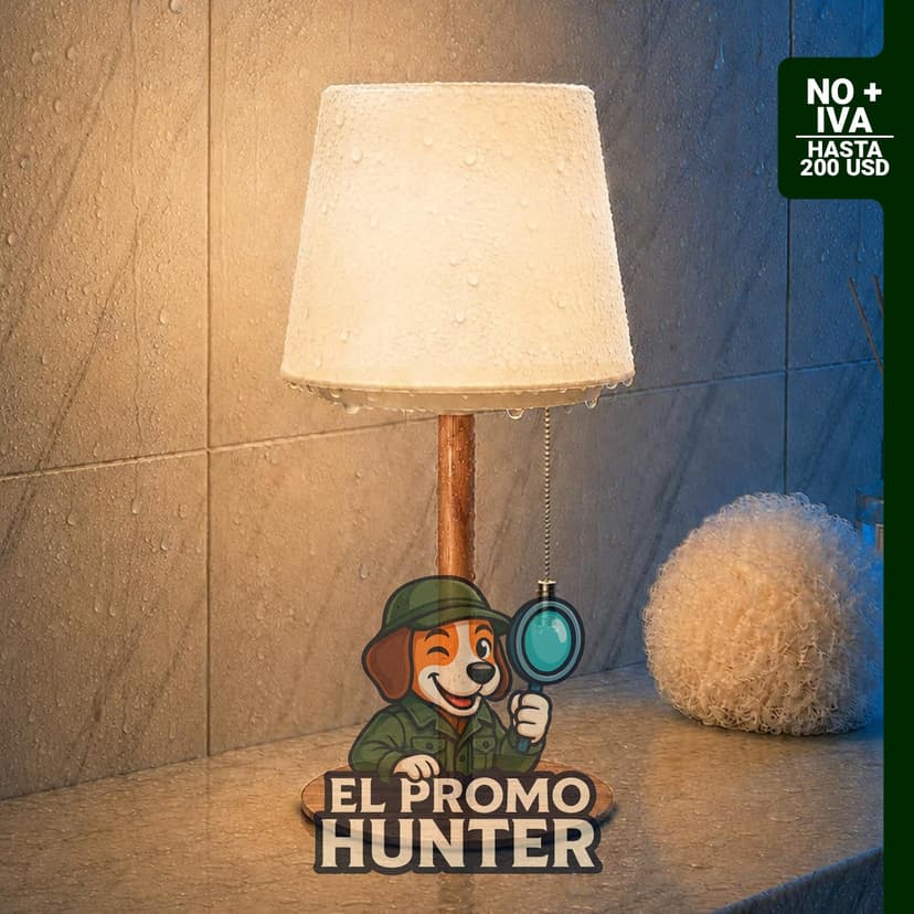 Lámpara de ducha impermeable recargable de 5000mAh.