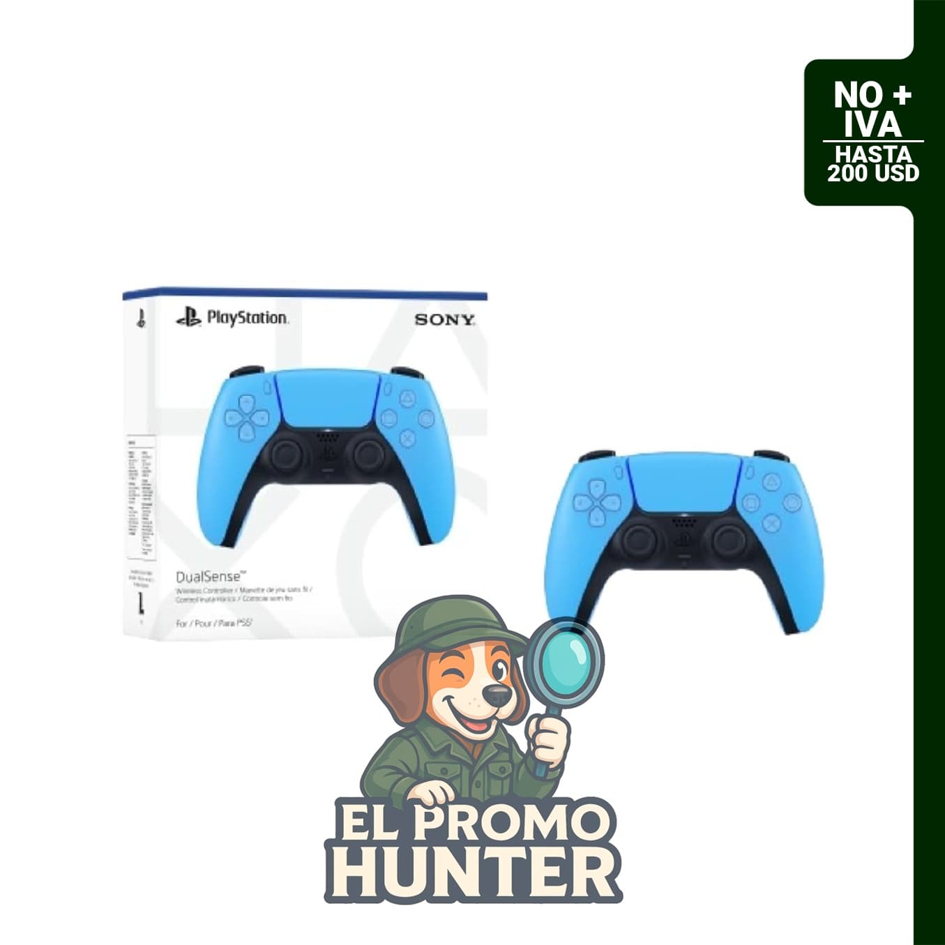 Controlador inalámbrico PlayStation DualSense Starlight Blue para PS5, PC y Mac