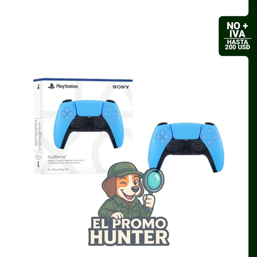 Controlador inalámbrico PlayStation DualSense Starlight Blue para PS5, PC y Mac