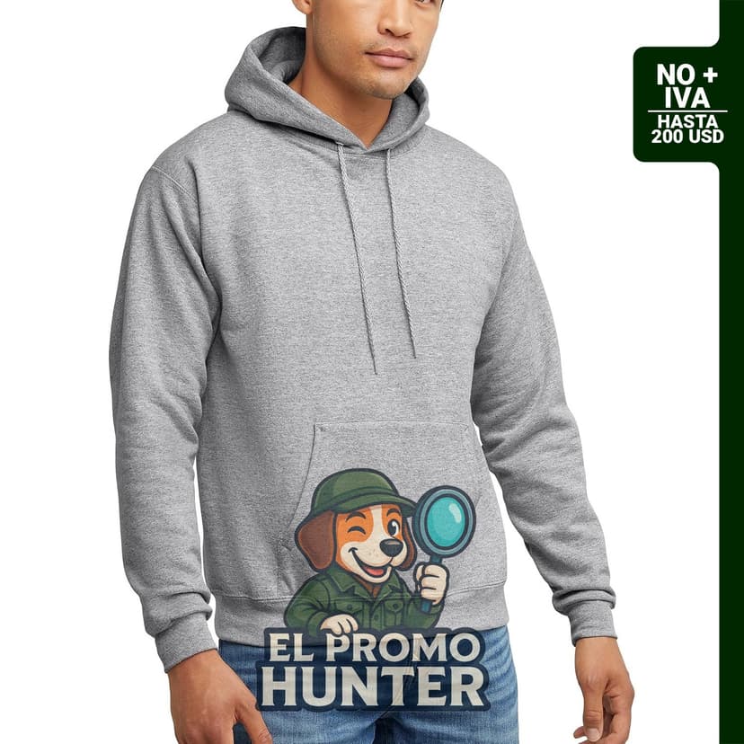 Hanes Sudadera con capucha EcoSmart para hombre, fabricada en material reciclado.