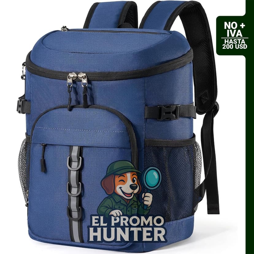Mochila Térmica 22 L, antifugas, mantiene frío hasta 16 h.