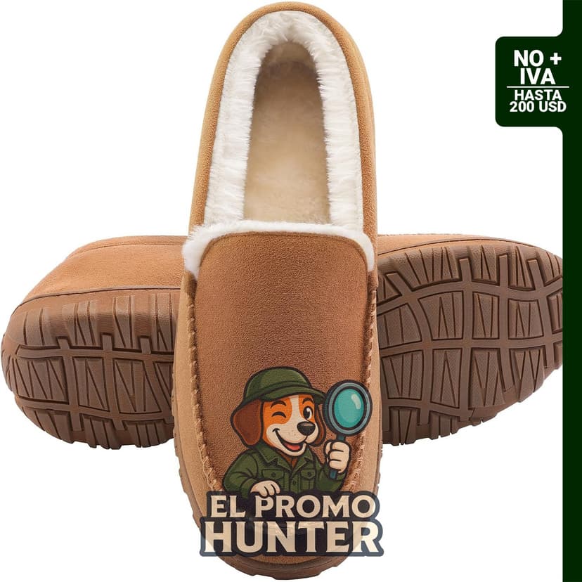 Pantuflas para hombre de espuma viscoelástica, antideslizantes, adecuadas para interiores y exteriores.