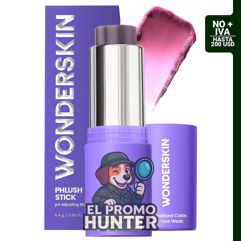 Wonderskin Colorete en barra pH-Activado, tinte cremoso para mejillas y labios.