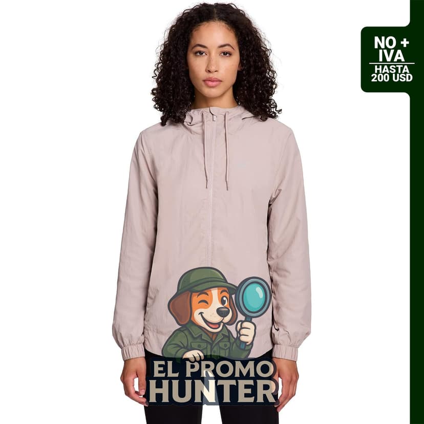 Chaqueta Reebok Marathoner para mujer, cortavientos y ligera, diseñada para correr.