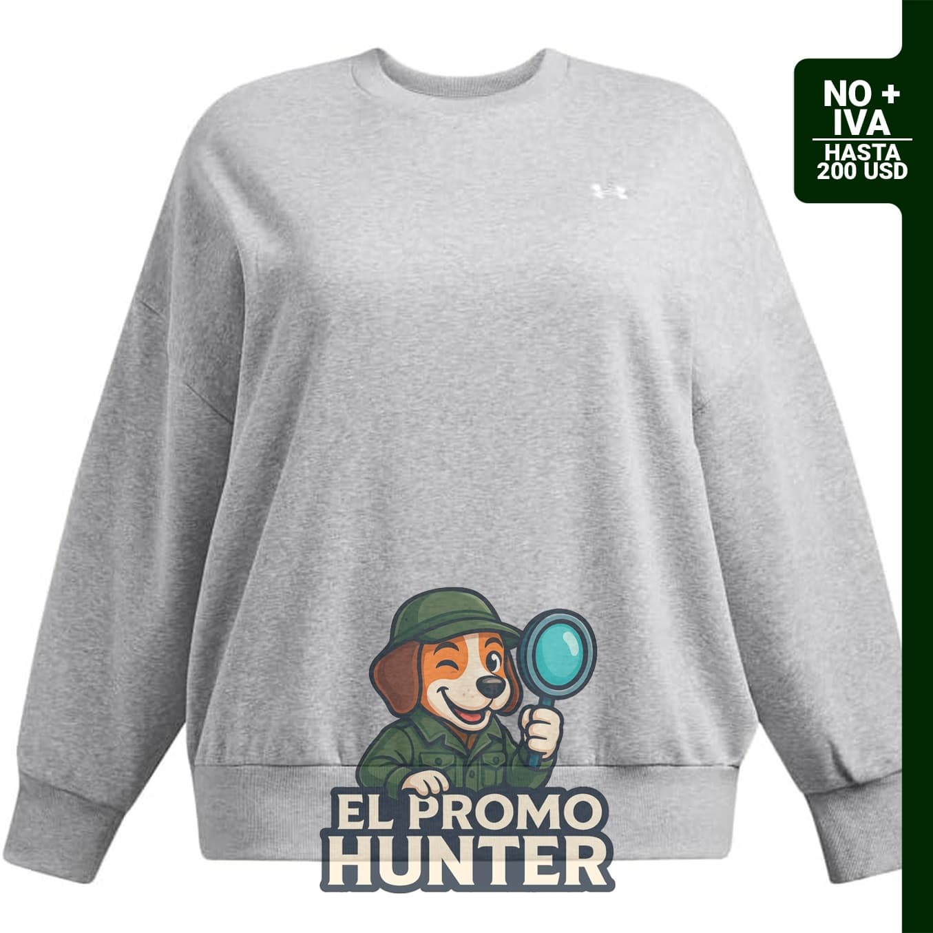 Sudadera con cuello redondo holgada de forro polar Rival para mujer de Under Armour
