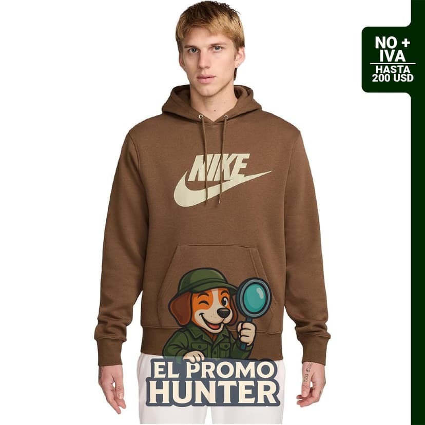 Sudadera con capucha de forro polar Nike para hombre.