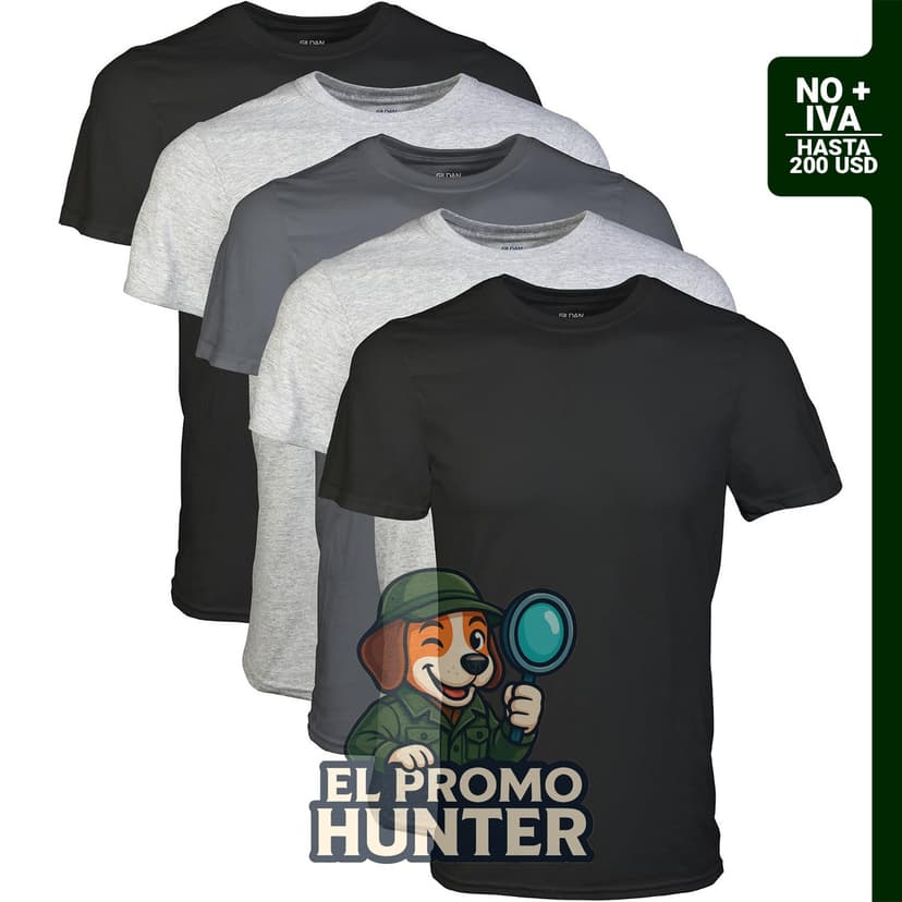 Gildan Camisetas de Cuello Redondo para Hombre, Paquete Múltiple, Estilo G1100
