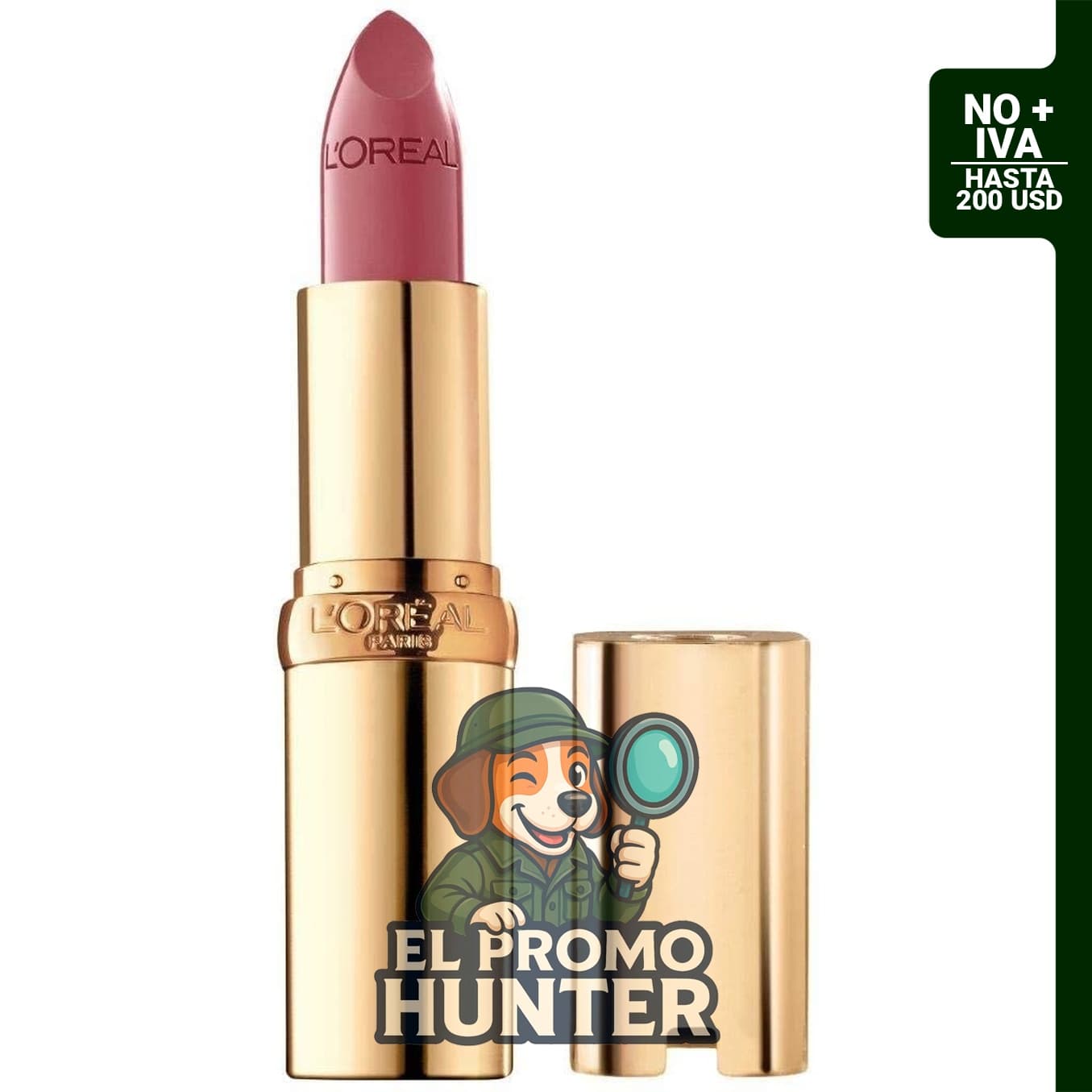 L'Oreal Paris Lápiz labial Colour Riche Original, cremoso, con aceite de argán y vitamina E, color Montmartre.