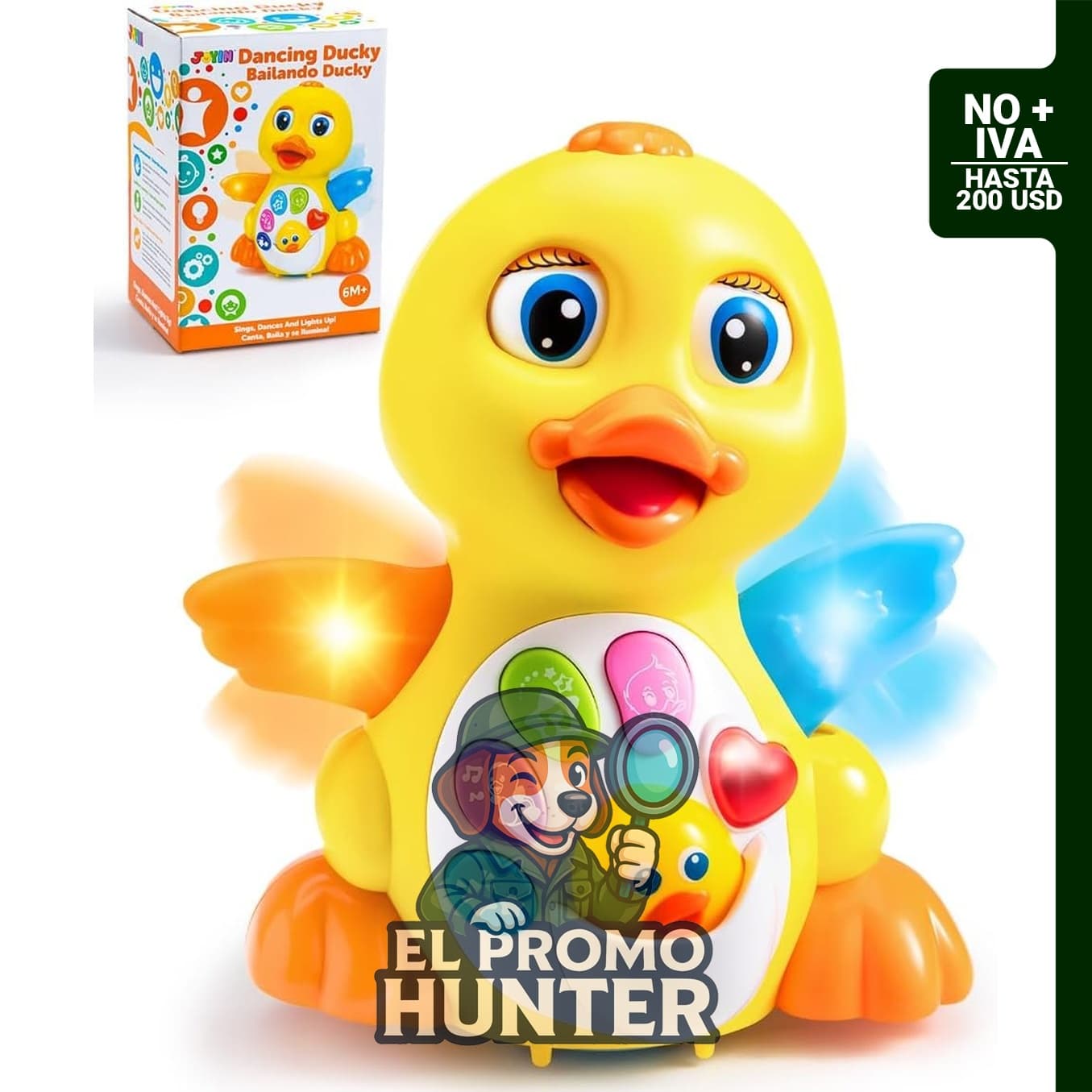 Juguetes de pato para bebés, ideales para el desarrollo sensorial y motor.