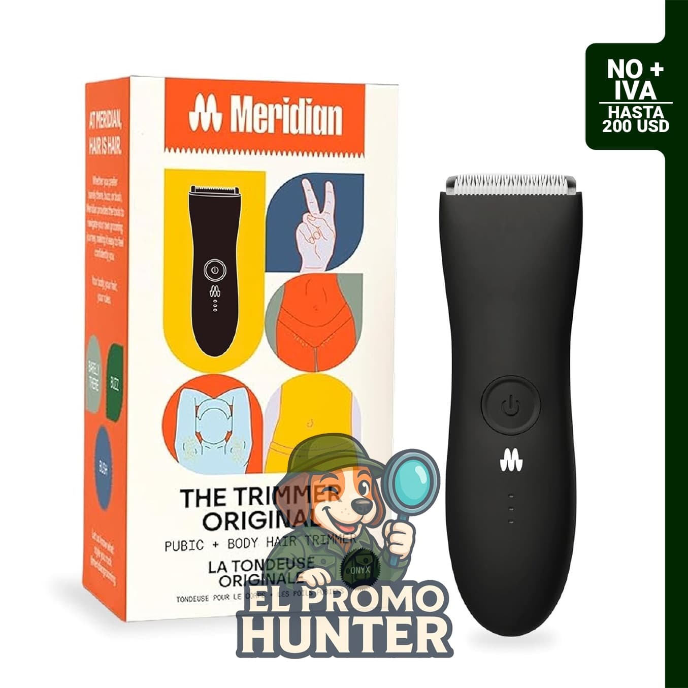 Recortadora de vello corporal para hombres, modelo 91679.