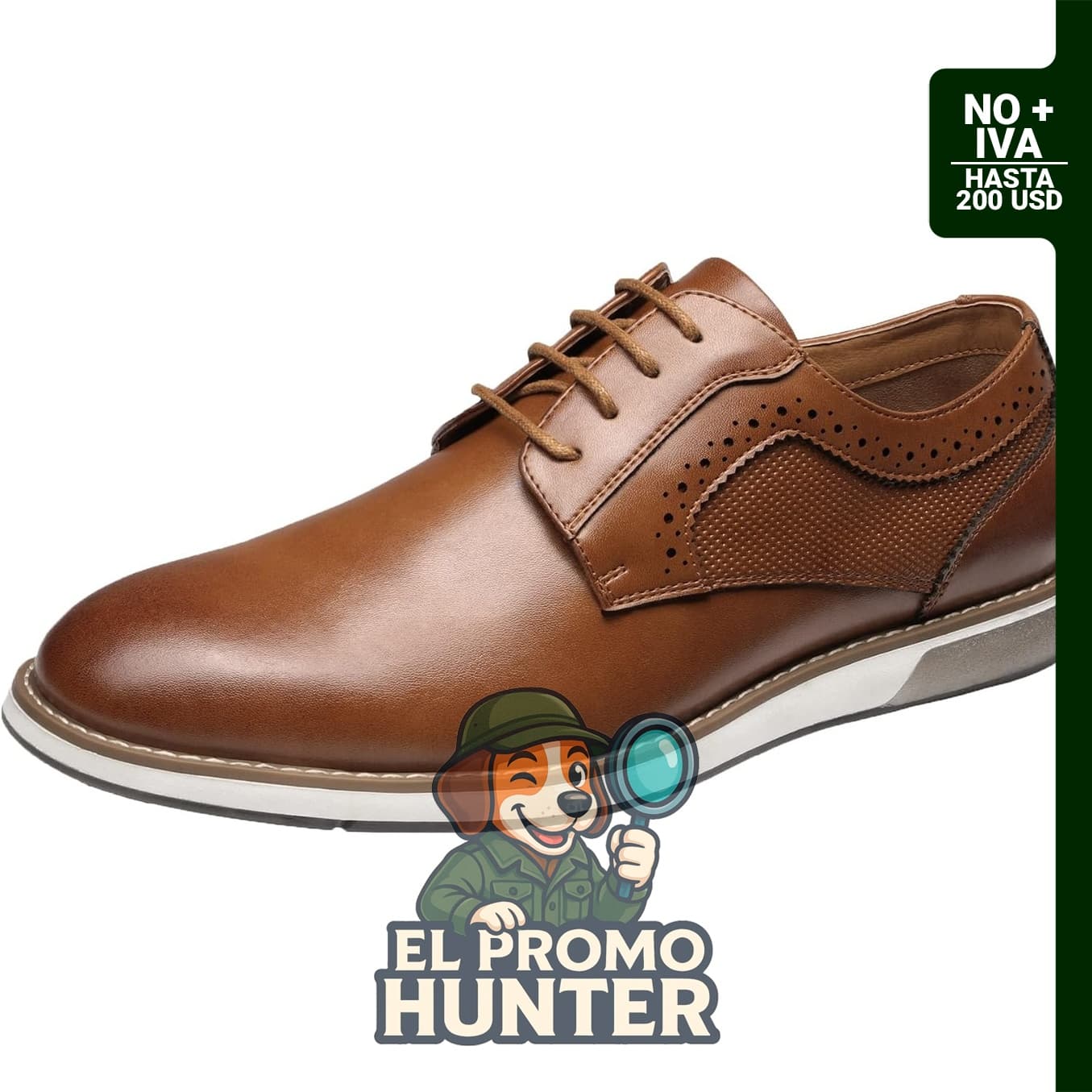 Bruno Marc Zapatos Oxford de vestir casuales para hombre.