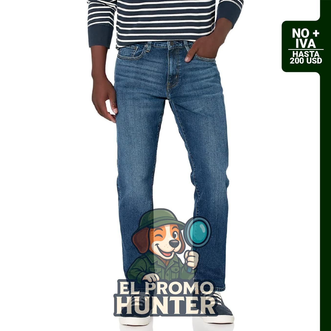 Jeans elásticos para hombre de Amazon Essentials, ajuste atlético.