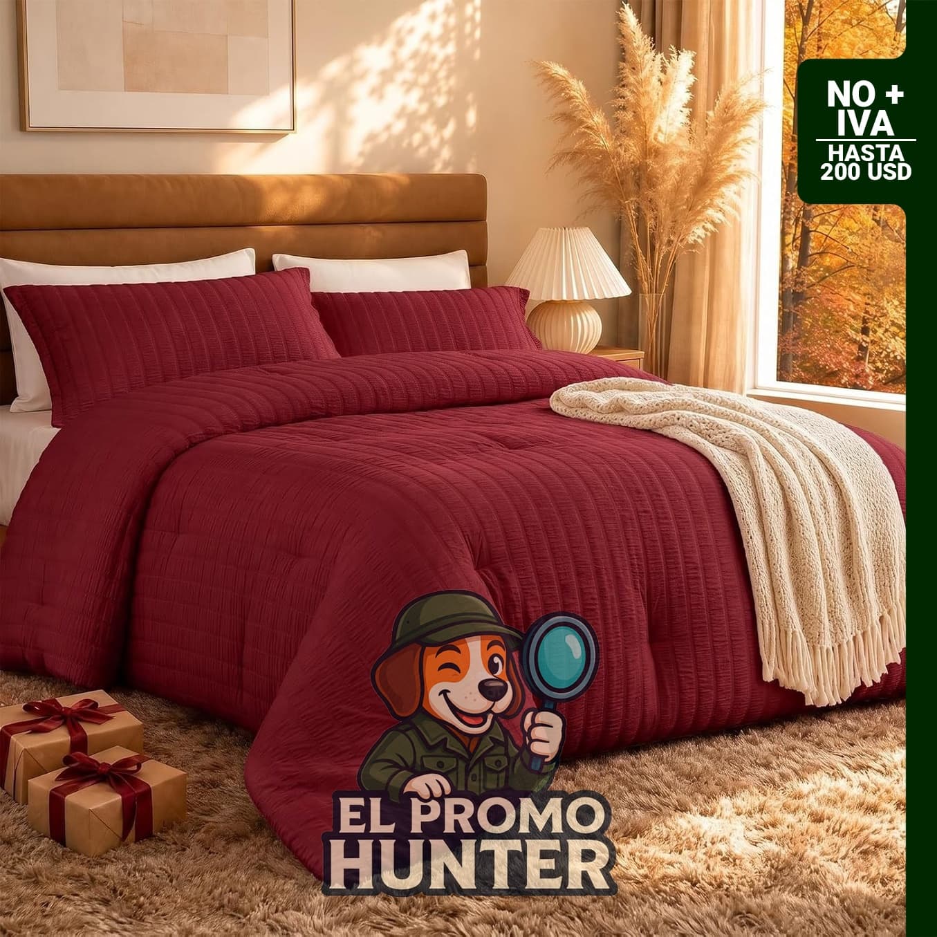 Juego de edredón de 3 piezas, incluye funda de edredón y fundas de almohada.