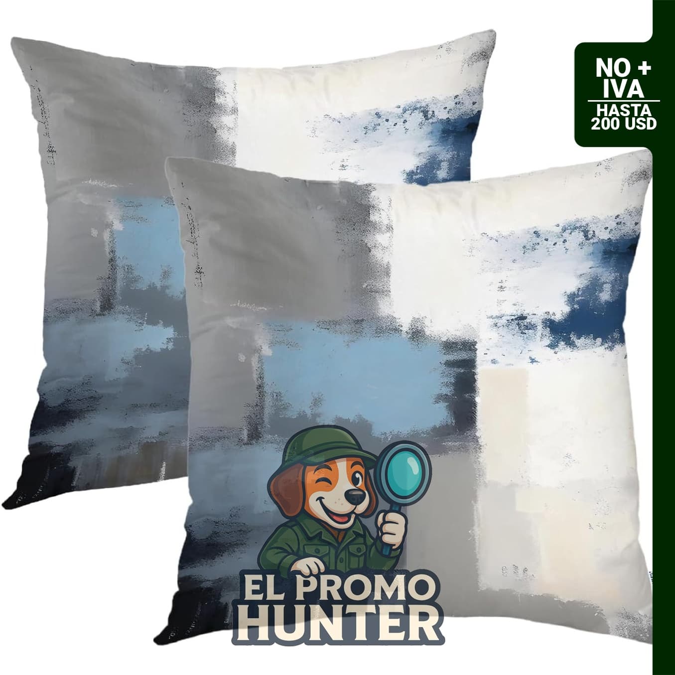 Batmerry fundas de almohada de diferentes colores, 18" (46 cm), con cremallera invisible y diseño digital.