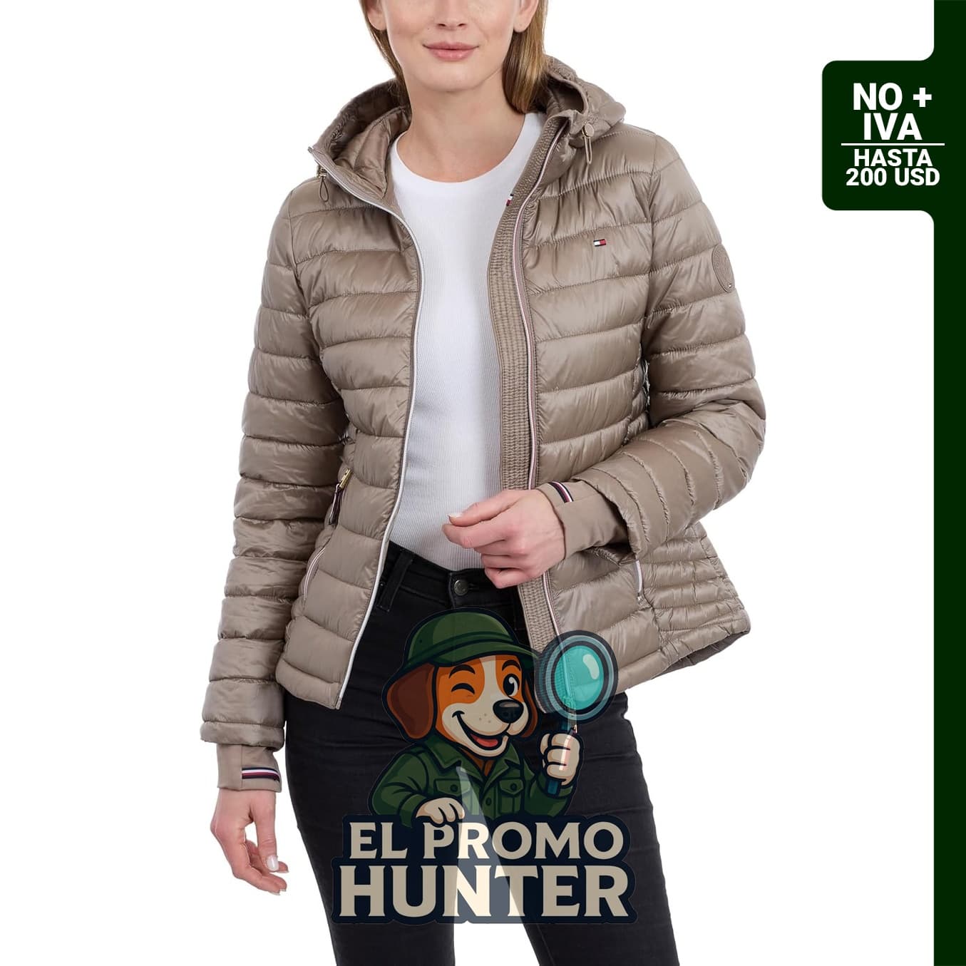 Chaqueta acolchada Tommy Hilfiger para mujer.