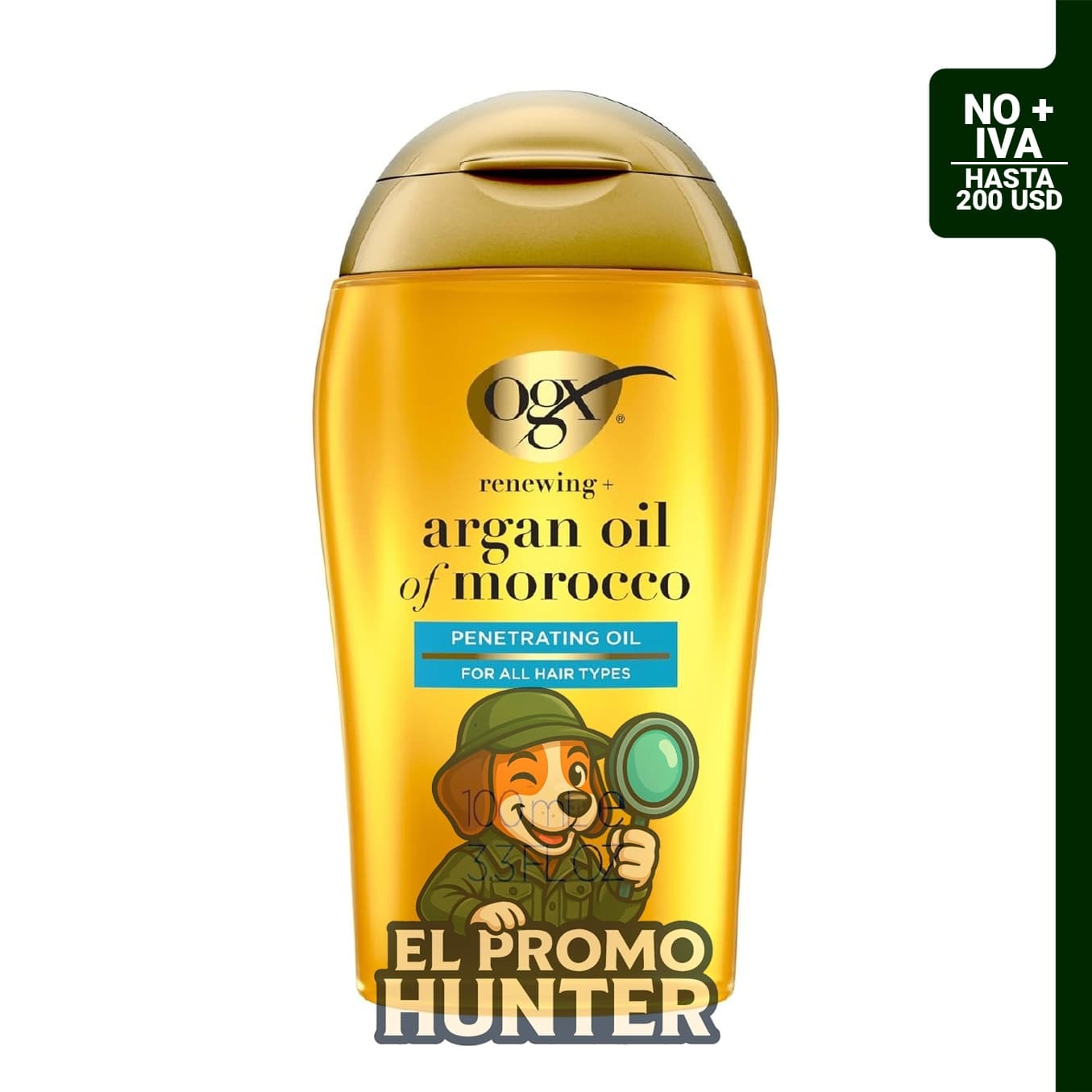 Aceite de argán de Marruecos, 100% puro, 100 ml.