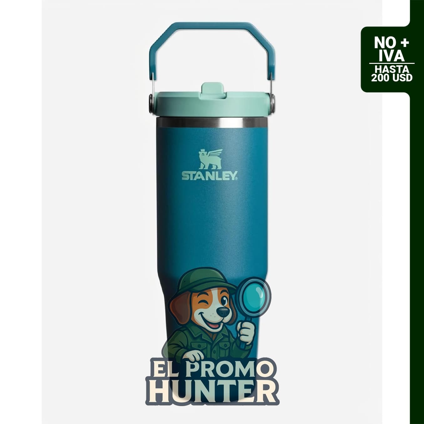 STANLEY IceFlow 2.0 - Vaso de acero inoxidable de 30 oz con tapa giratoria y pajilla abatible, resistente a fugas.