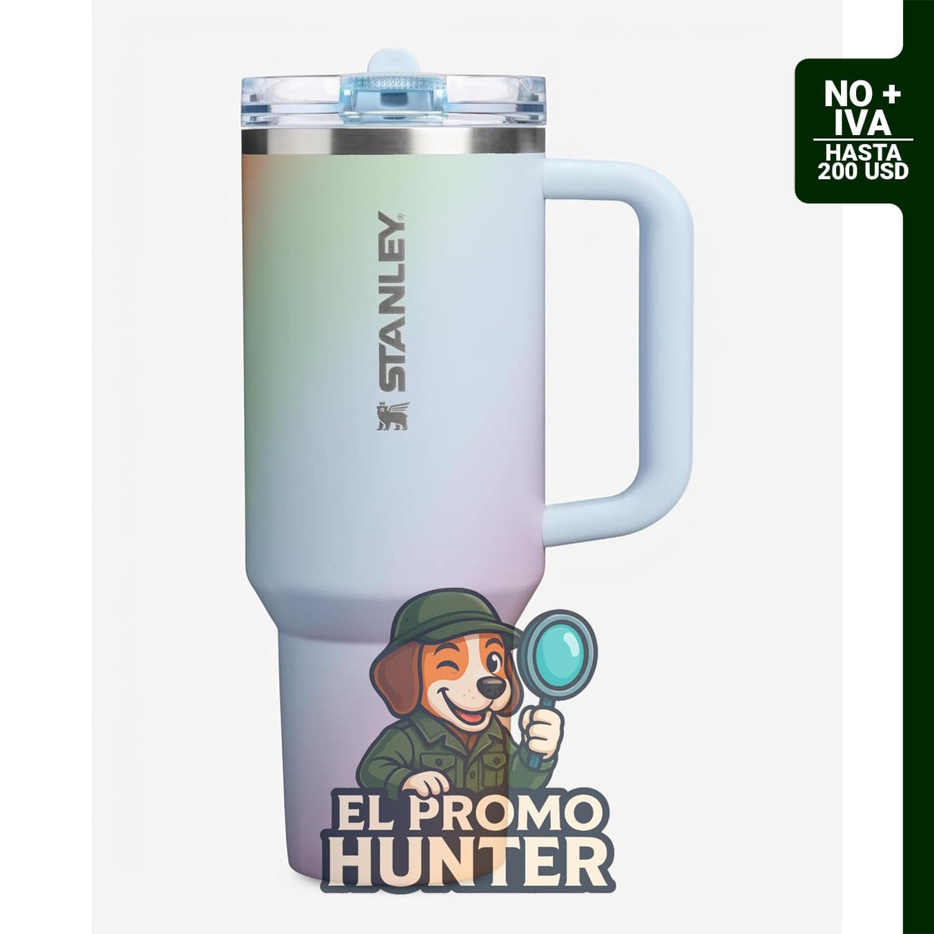 STANLEY Quencher ProTour - Vaso de acero inoxidable de 40 oz (1.18 L) con tapa a prueba de fugas y popote.