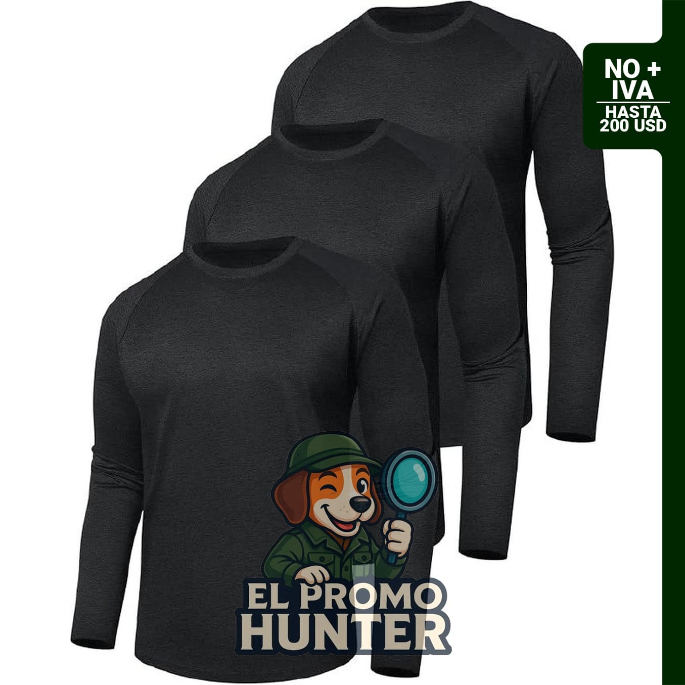 Camisetas de manga larga para hombre, secado rápido, protección UV, ideales para actividades al aire libre.