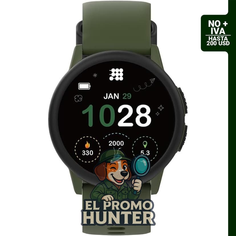 Reloj inteligente Cubitt Hero Gen 4 con pantalla IPS de 1.27" y certificación IP68.