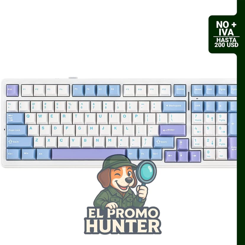 EPOMAKER x Aula F99 - Teclado mecánico inalámbrico con junta intercambiable en caliente, batería de 8000 mAh.