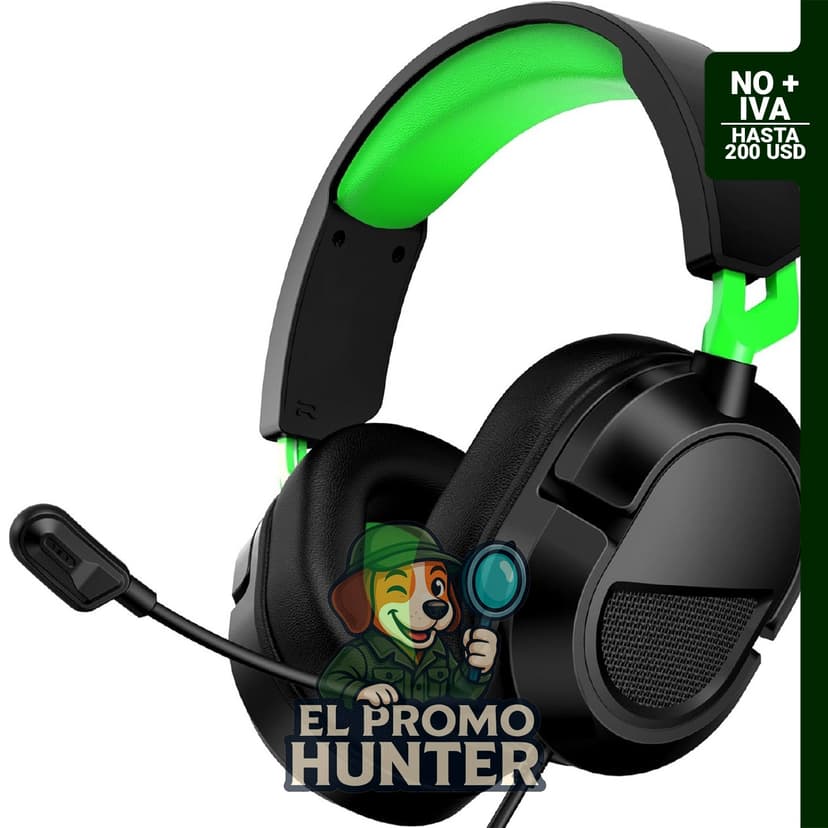 AOC Wired Gaming Headset para Xbox Series X|S, Xbox One, PS5 y PC, con micrófono claro