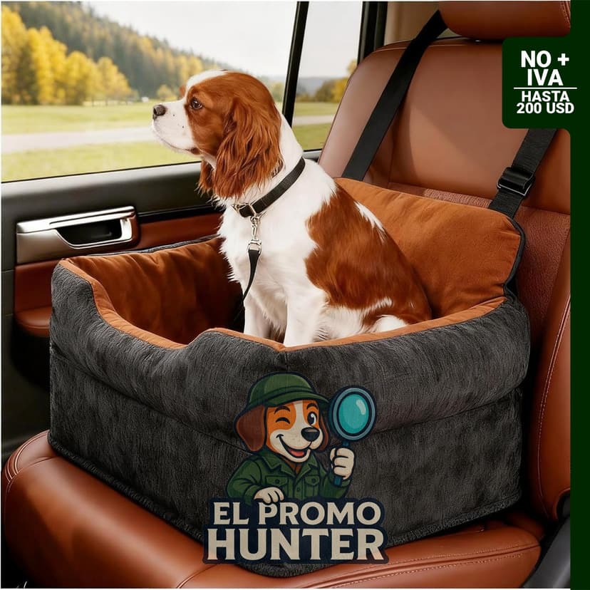 Avont Asiento elevador de coche para perros pequeños/medianos, apto para mascotas de hasta 13.6 kg.