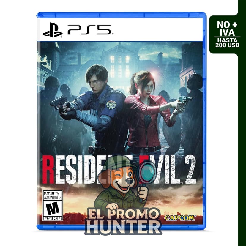 Resident Evil 2 para PlayStation 5, videojuego de acción y terror.