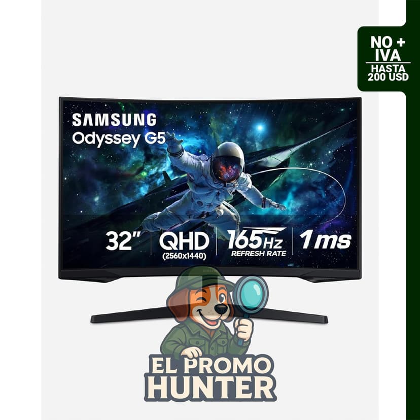 Monitor curvo para juegos Samsung Odyssey G55C de 32" (81 cm) QHD 1000R