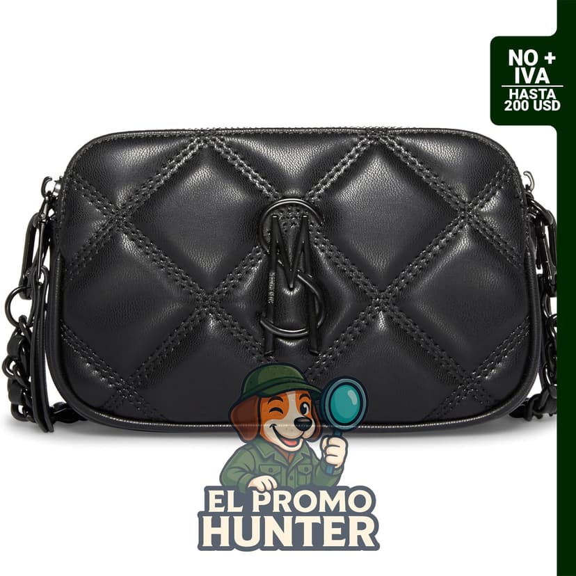 Steve Madden Bandolera acolchada Daisy para mujer, bolsa de diseño acolchado.