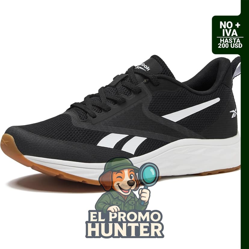Zapatillas Reebok Aniwa para hombre, color negro/blanco/goma.