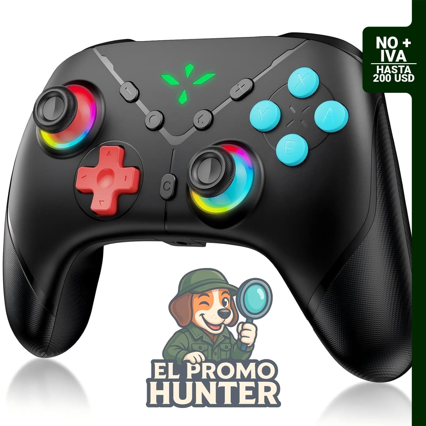 Controlador Inalámbrico Yommor Switch 2 Pro para Switch 2/Switch/Lite/PC, con joystick de efecto Hall y funciones programables.