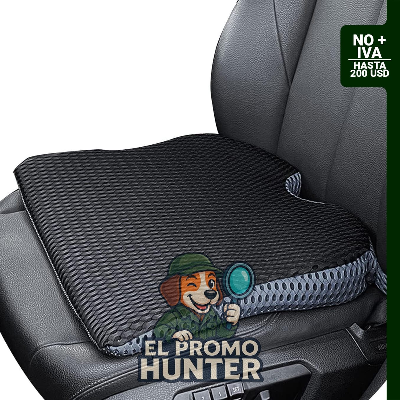 Cojín de asiento de cuña para automóvil y silla de oficina, espuma viscoelástica.