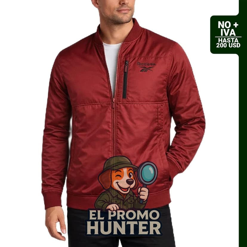 Reebok Chaqueta bomber aislada para hombre, adecuada para golf, gimnasio y senderismo.