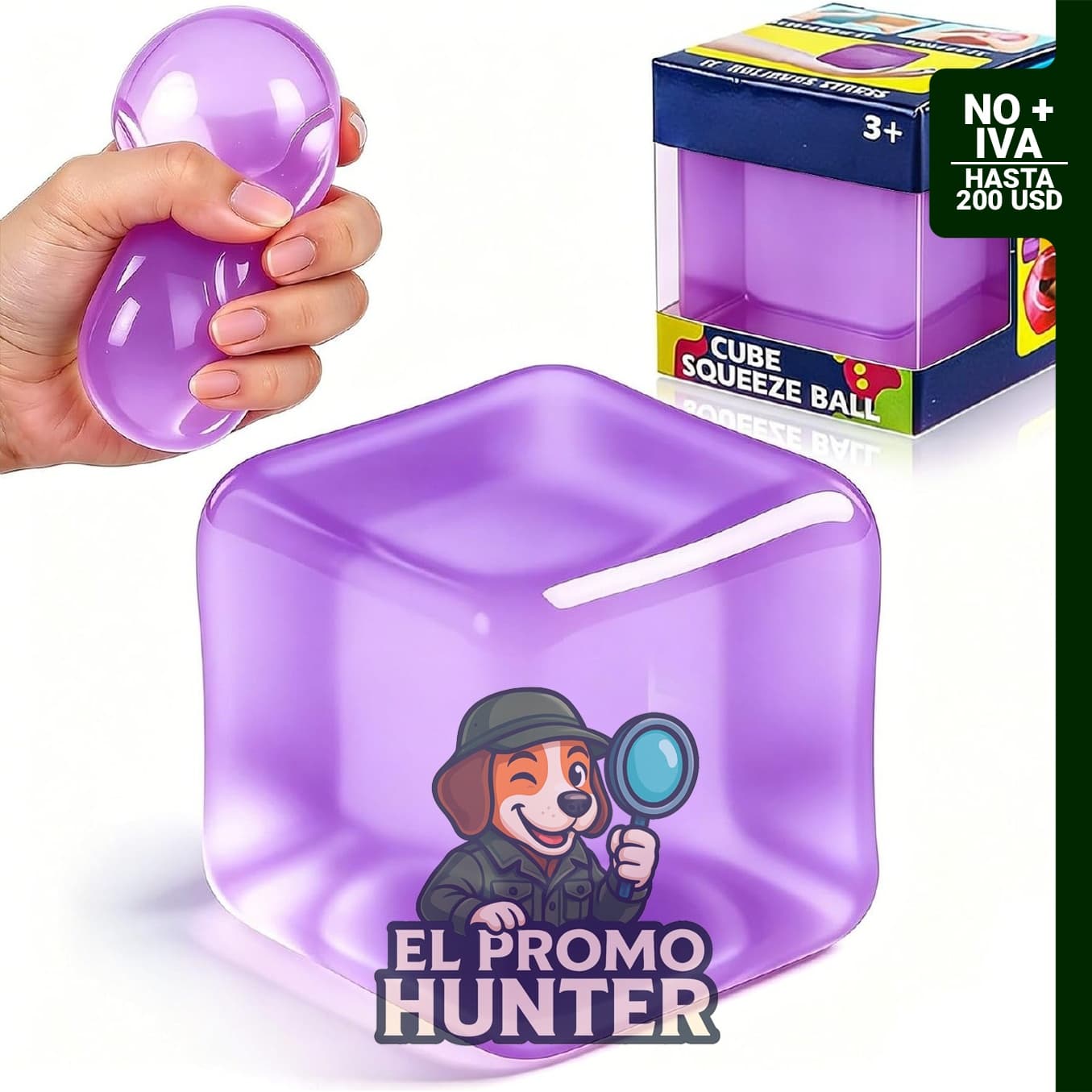 Cubo de hielo Squishy Squeeze Toy, juguete sensorial para aliviar el estrés, adecuado para adultos y adolescentes.