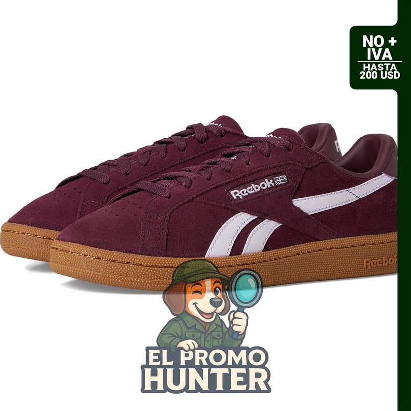 Reebok Club C Grounds - Tenis unisex para adultos, color cereza.