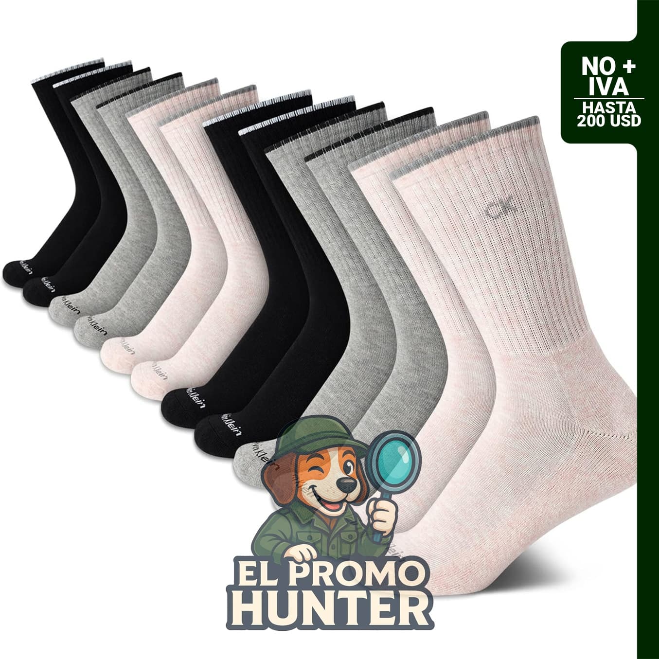 Calcetines deportivos acolchados para mujer de Calvin Klein, 12 pares.