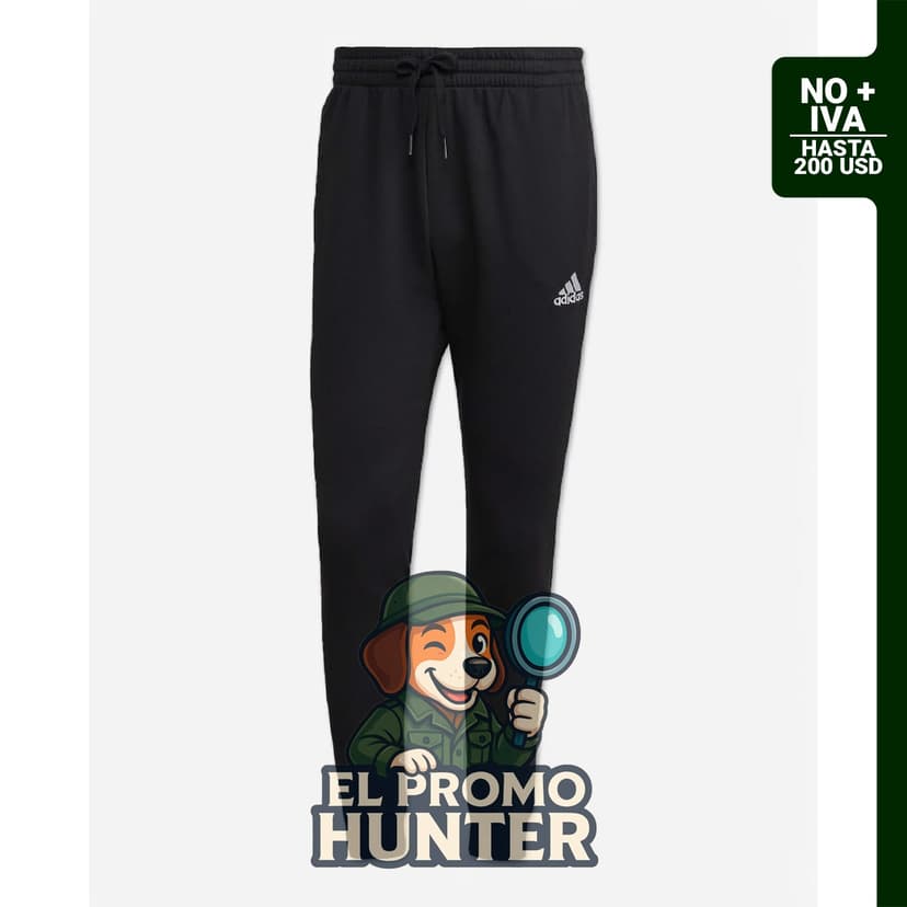 Pantalones cónicos regulares de forro polar Adidas para hombre.