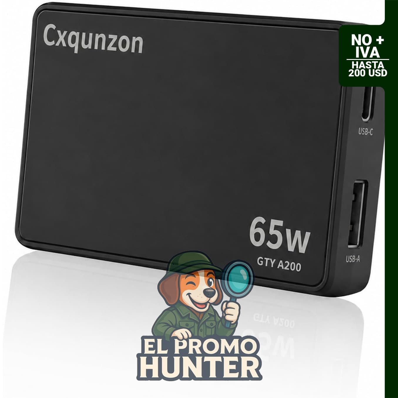 Cargador de pared USB C delgado de 65 W