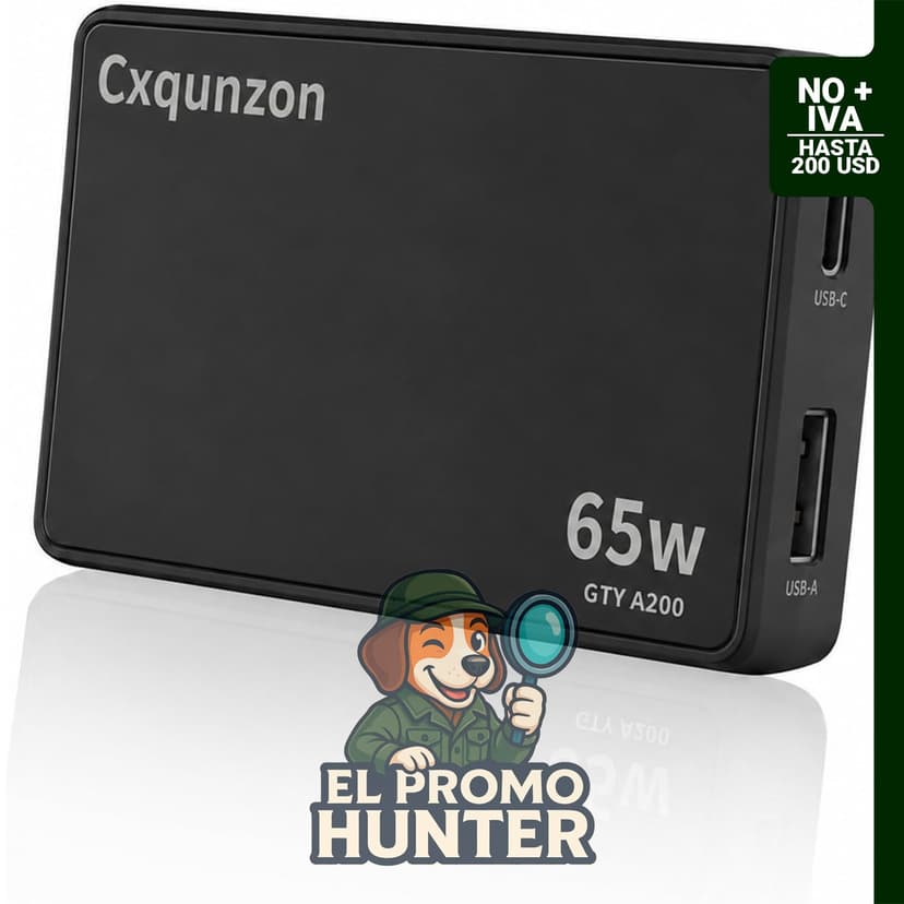 Cargador de pared USB C delgado de 65 W