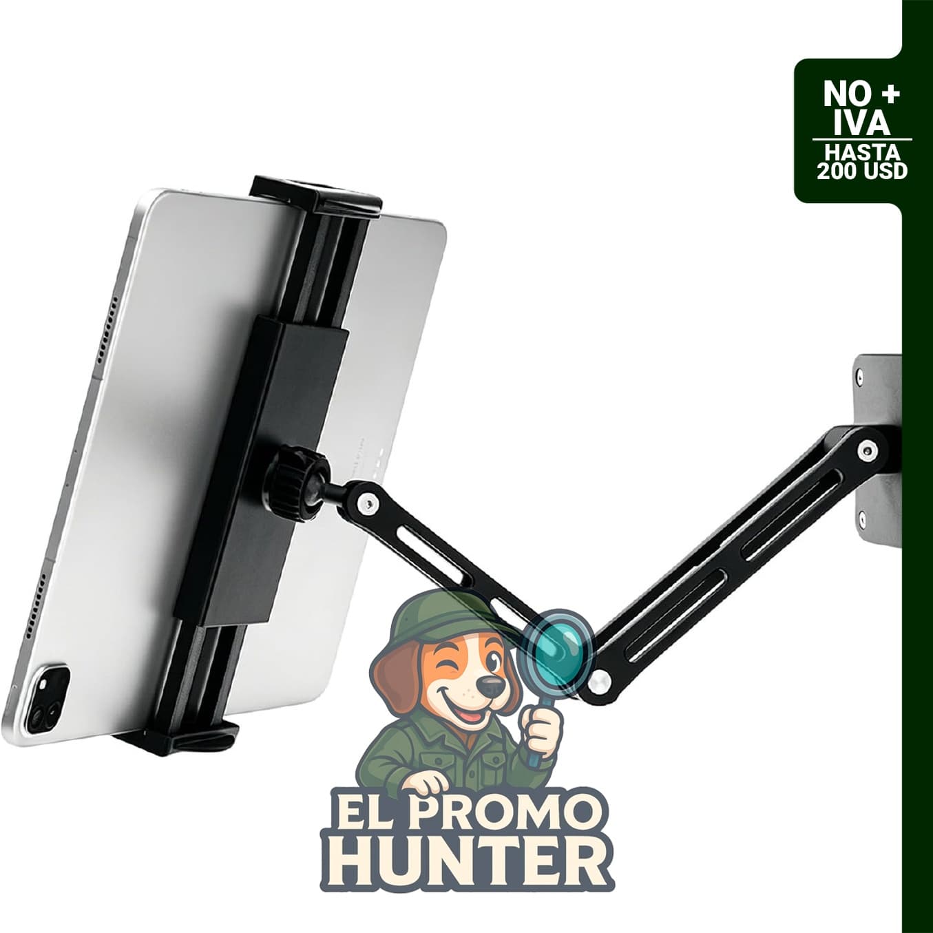 Soporte portátil para tableta, compatible con múltiples dispositivos, diseñado para ahorrar espacio en el hogar y oficina.