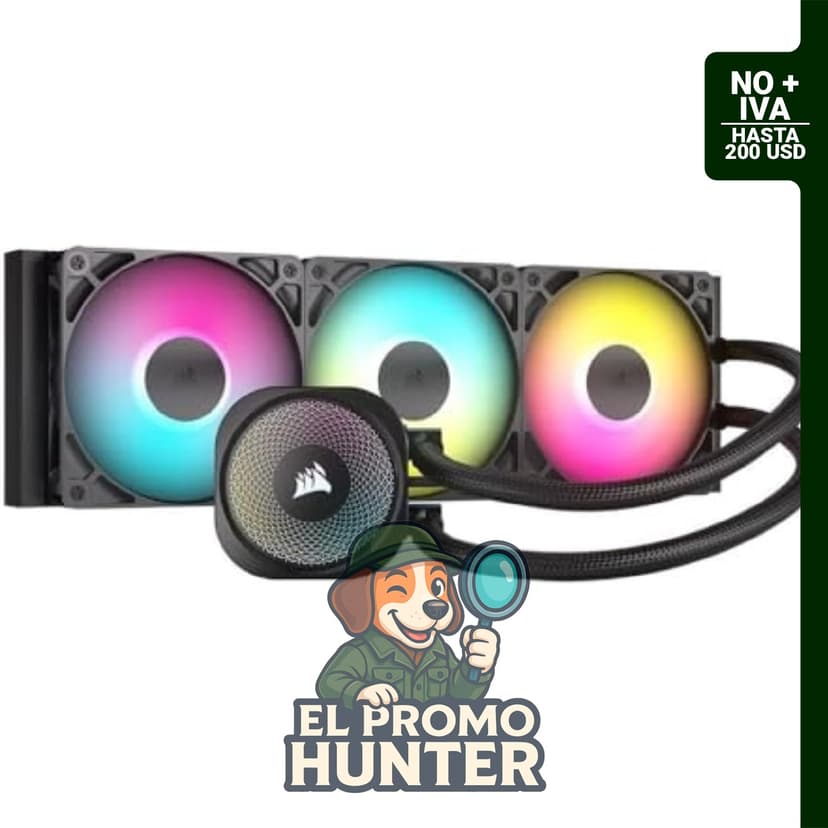 CORSAIR Nautilus 360 RS ARGB, enfriador líquido de CPU AIO de 14.173 in, compatible con Intel LGA 1851/1700 y AMD AM5/AM4.