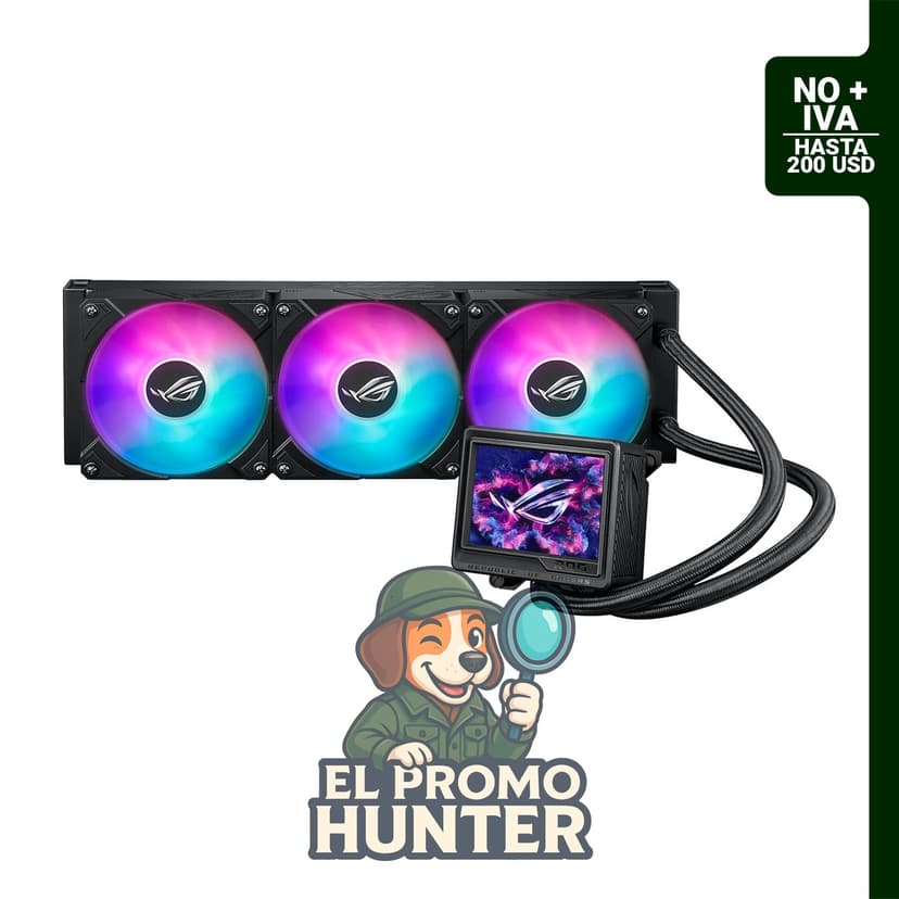 ASUS ROG RYUJIN III 360 ARGB EXTREME enfriador líquido AIO para CPU, compatible con AMD Ryzen 9000 e Intel Core Ultra.