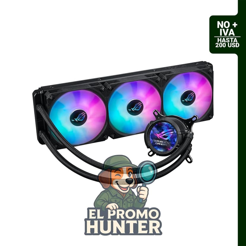 ASUS Enfriador líquido ROG Strix LC III 360 ARGB LCD para CPU, compatible con Intel® LGA 1700, 1200, 115X y AMD Socket AM4, AM5.