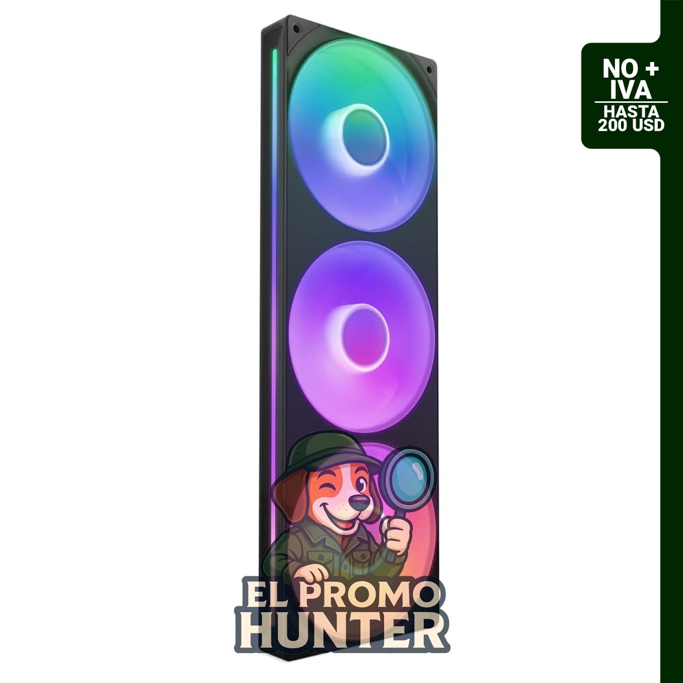 NZXT F360 RGB Core - Ventilador RGB de 14.173 in (36 cm) de un solo marco.