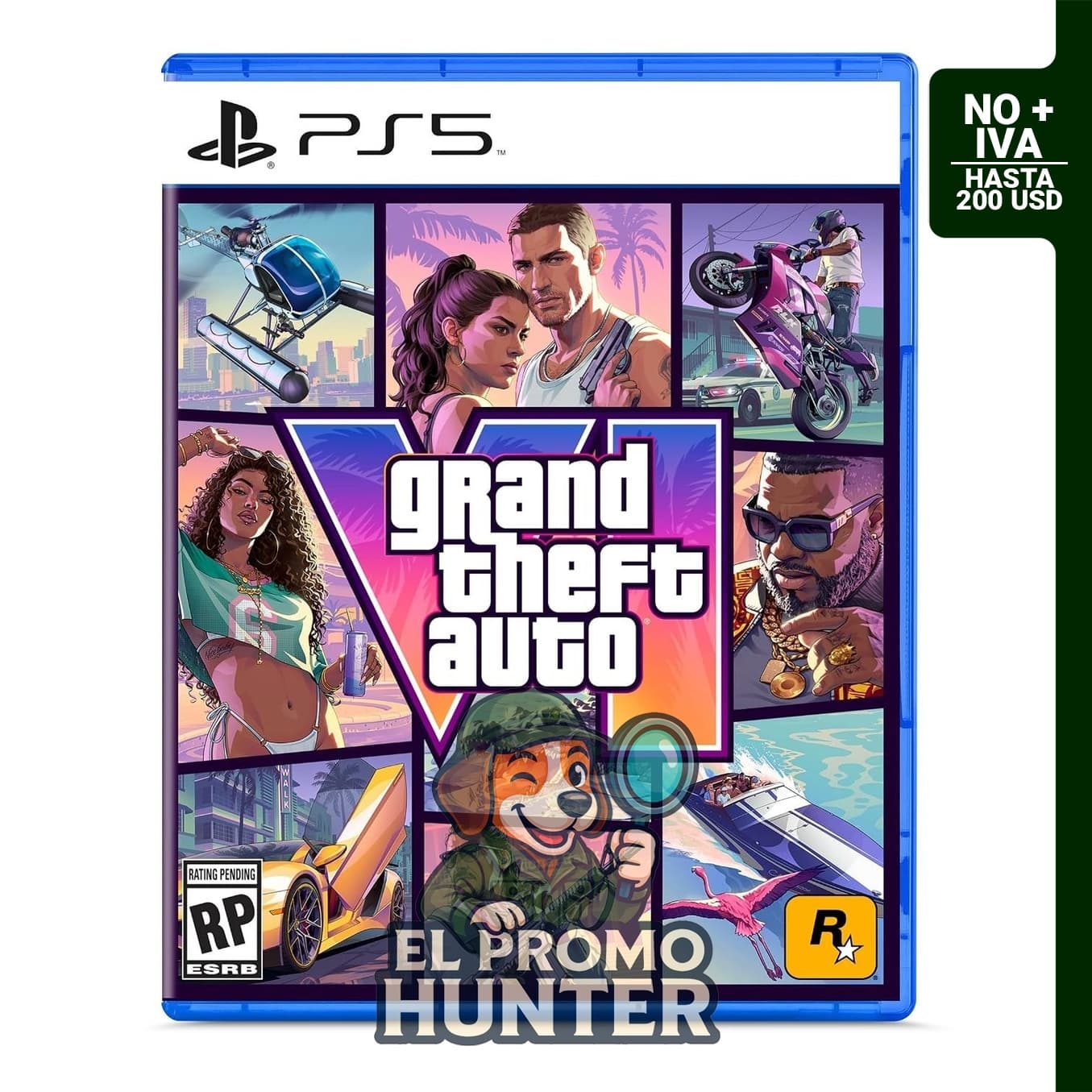 Grand Theft Auto VI - PlayStation 5, código en caja, disponible a partir del 19/11/26.