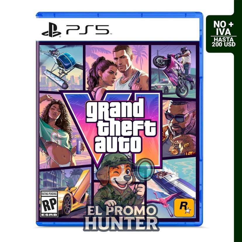 Grand Theft Auto VI - PlayStation 5, código en caja, disponible a partir del 19/11/26.