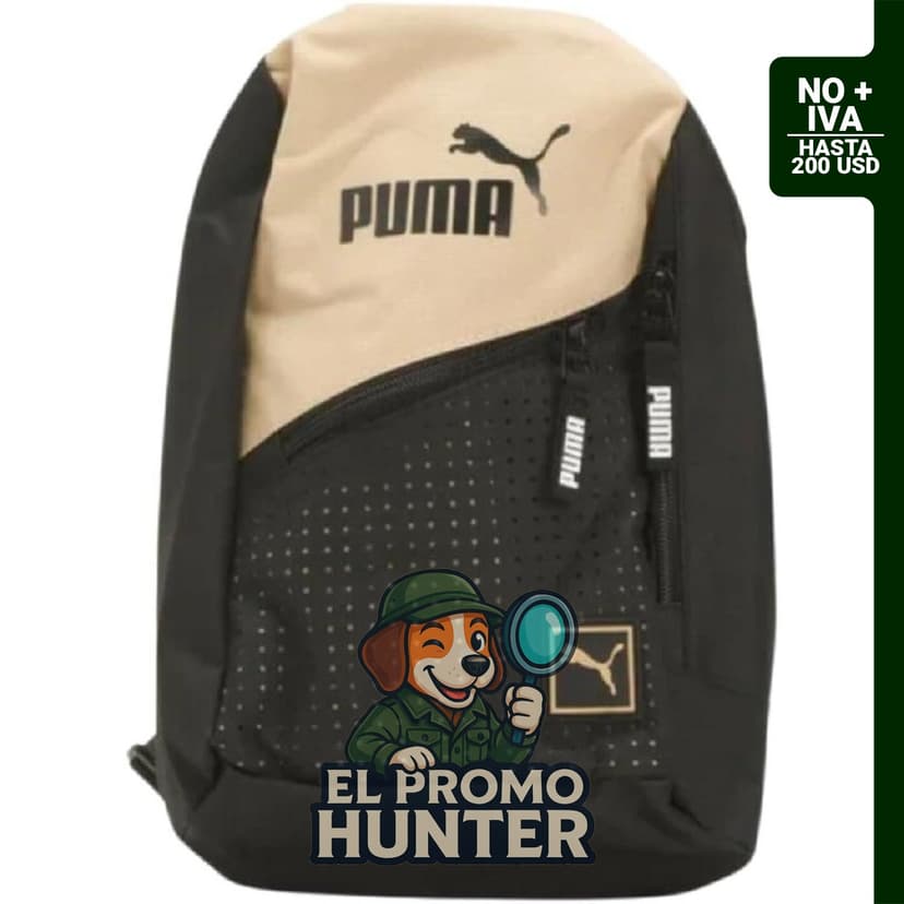 PUMA EVERCAT Mochila de pared lateral, color marrón, talla única.
