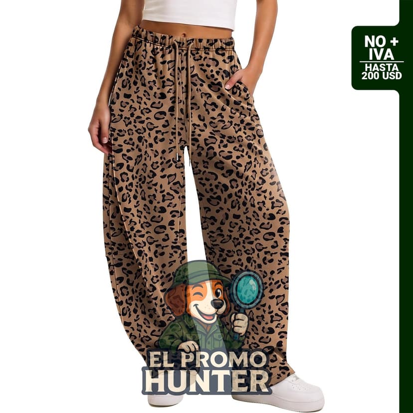 Sampeel Pantalones deportivos Barrel para mujer, holgados.