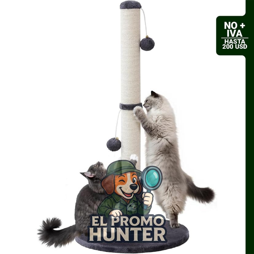 Woochpet Poste rascador para gatos de 33 pulgadas, resistente.